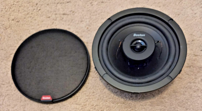 NEW BOSTON RX57 CAR SPEAKER with cover 140 WATTS OLD SCHOOL