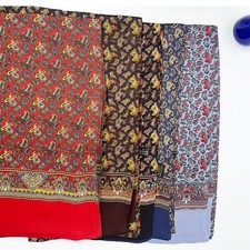 Multi-Color Men's 100 Mulberry Silk Scarf Cravat, Double Layer Long Circle