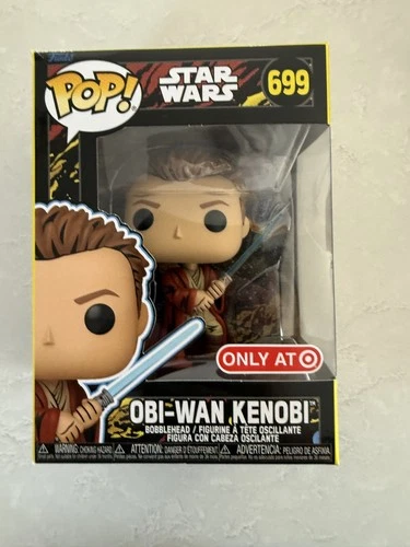 Funko Pop Star Wars Phantom Menace Retro Obi-Wan Kenobi Target Exclusive # 699