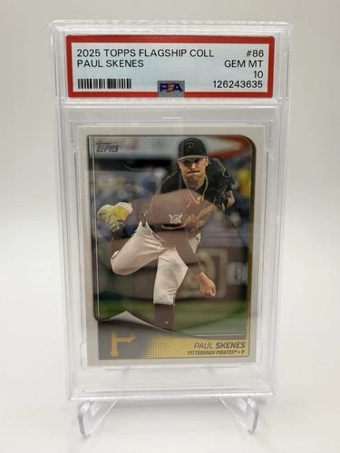 2025 Topps Flagship Collection Paul Skenes #86 PSA 10 Pirates 🔥