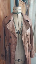 Y2K 70's Inspired Leather Trench Coat