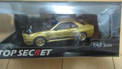 Top Secret Ixo Mini Car Gt-R R34 Gold 1/43 Tokyo Auto Salon 2026 Clc-Kbts001