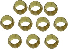 Brass Compression Fitting Ferrule Sleeve Tube Fitting - 1/4" Tube OD -ACR