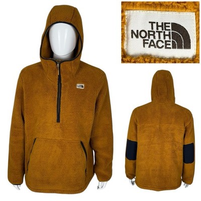 The North Face Mens XL Campshire Pullover Hoodie Timber Tan Brown Fleece EUC