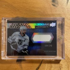 2021-22 SPx UD Black Obsidian Jersey 104/249 Anze Kopitar #OJ-AK Hockey card