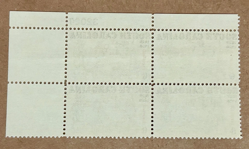 Sc #1407, South Carolina 300th Anniversary, 1970 USPS 6¢ Block, MNH, OG, VF/XF - Image 2 of 2