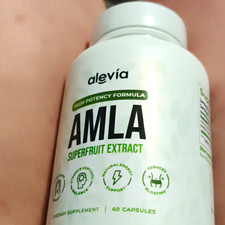 Alevia AMLA Superfruit Extract 1000mg High Potency 60 Capsules Veg Exp 05/2028