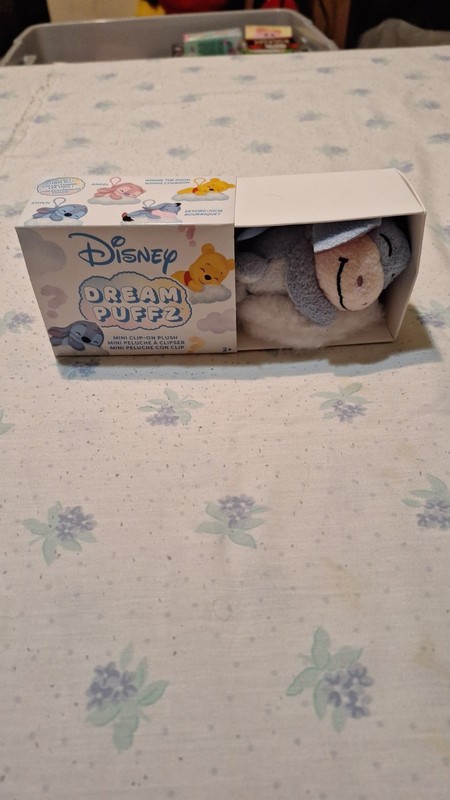 Disney Dream Puffz Eeyore Plush Clip On Keychain 2025 OPENED NEW