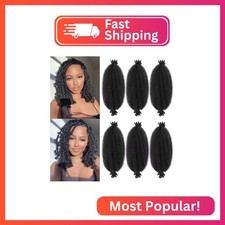 Marley Twist Braiding Hair 16 Inch 6 Packs Spring Twist Hair For Women