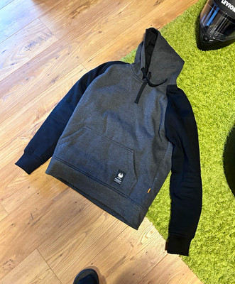 Levior Herren Motorradschutzpullover Grau/Schwarz Gr. M Langarm