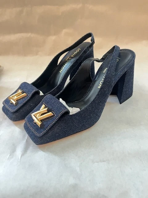 Louis Vuitton ネイビー スエード ハイヒール Louis Vuitton Blue Heels for Women for sale | eBay