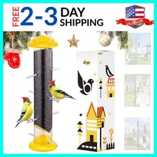 Finch Feeders for Outside,Nyjer/Thistle Bird Feeder,14 Inch Tube Bird Feeders...