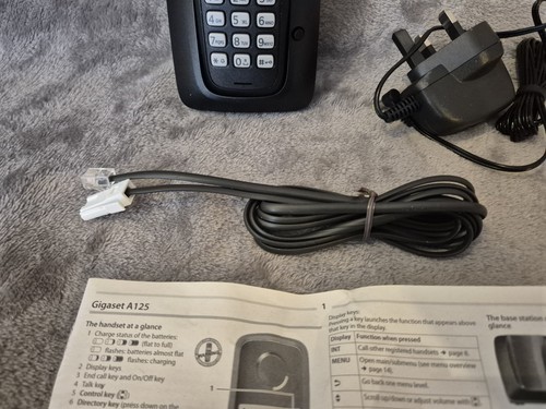 Gigaset A125 téléphone simple sans fil noir parfait état de fonctionnement - Photo 7/15