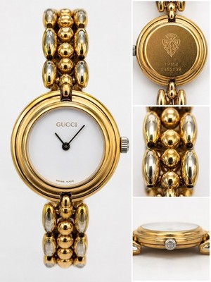 Vintage 1980s Women s Gucci Quartz Wristwatch Gold Tone