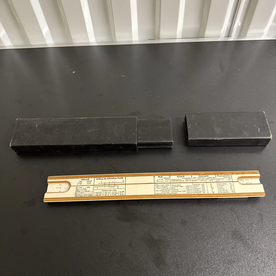 K7d. alter Rechenschieber Rechenstab Faber CASTELL Stein b. Nürnberg Vintage rar - Bild 2 von 2