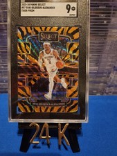🚀 2023-24 Panini Select Tiger Prizm Shai Gilgeous-Alexander #57 SGC 9 POP 1! 🚀