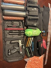 Empire Axe Pro Paintball Marker Dust Black/Gray with Upgraded Boss Bolt