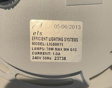 ELS Metal Halide Lamp Ballast Made in Thailand LIGMAN 80015-VW Max HIT-CE 70W