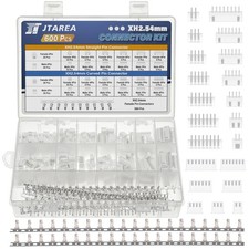 JST XH 2.54mm Connector Kit 600 PCS 2-8 Pin Male Female Housing Pin Headers