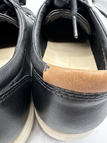 Sneakers Ecco in morbida pelle donna EU 41 US 9 nere stringate scarpe comode casual - Foto 10 di 11
