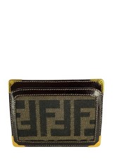 Fendi Vintage Zucca Canvas Card Holder Wallet