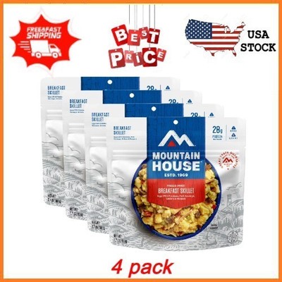 4 pack Mountain House Breakfast Skillet, Freeze-Dried Camping & Backpacking Foo