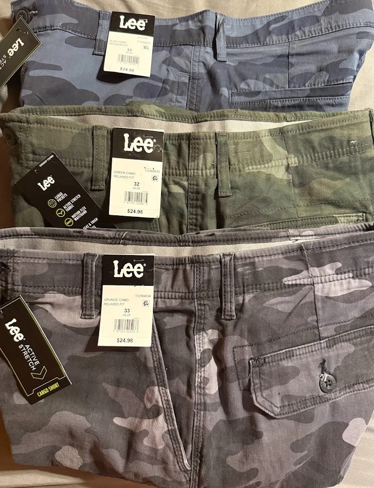 Lee Active Stretch Dakota Cargo Shorts Relaxed Fit- you choose Camo Color & Size
Opens in a new wind