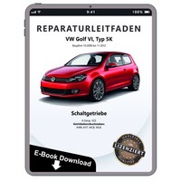 VW Golf 6 Typ 5K 2008-2012 6 Gang Schaltgetriebe 02S Reparaturhandbuch Download