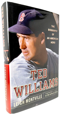 Ted Williams, Leigh Montville 2004 HCDJ 1st ed 1st printing in Mylar, Very good