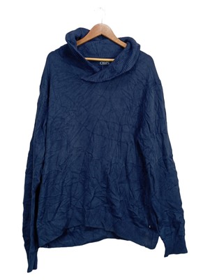 CHAPS Damen Pullover Rollkragen Gr. 40/L Blau Casual Baumwolle