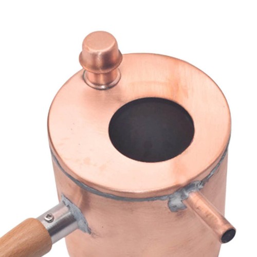 Wax Beeswax Melting Pot Melter Storage DIY Wooden Handle for Beeswax Making - Afbeelding 2 van 3