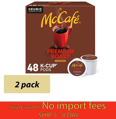 (2 Pack) McCafe Premium Medium Roast K-Cup Pods (48ct Each)...(wa)