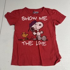 Old Navy Snoopy Woodstock Vintage Show Me The Love 3T Tee Shirt