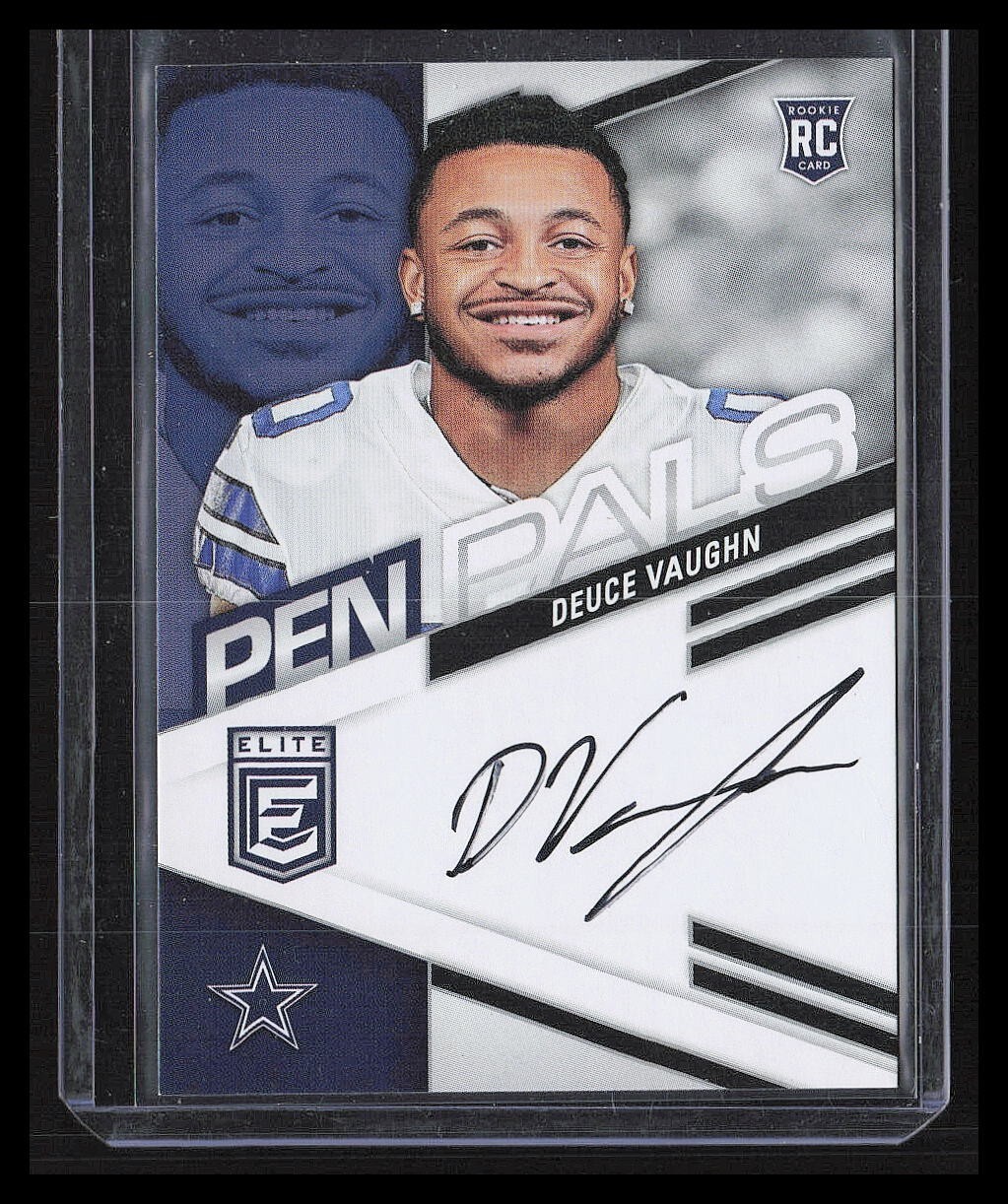 DEUCE VAUGHN 2023 Panini Donruss Elite Pen Pals Rookie Autograph DALLAS COWBOYS
