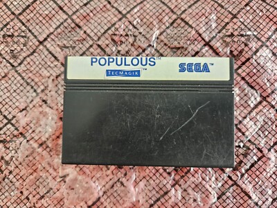 Populous, nur Cartridge - Sega Master System