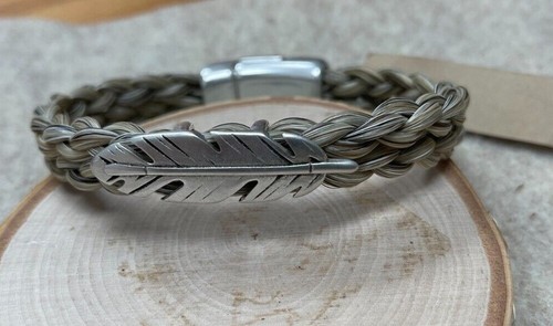 Horse Hair Braided Cuff Bracelet The Silver Wing Cowboy Collectibles - Picture 31 of 32