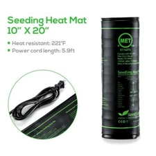 10"x20" Seed Starting Heat Mat Seed Cloning Heating Pad Garden Outdoor Living US