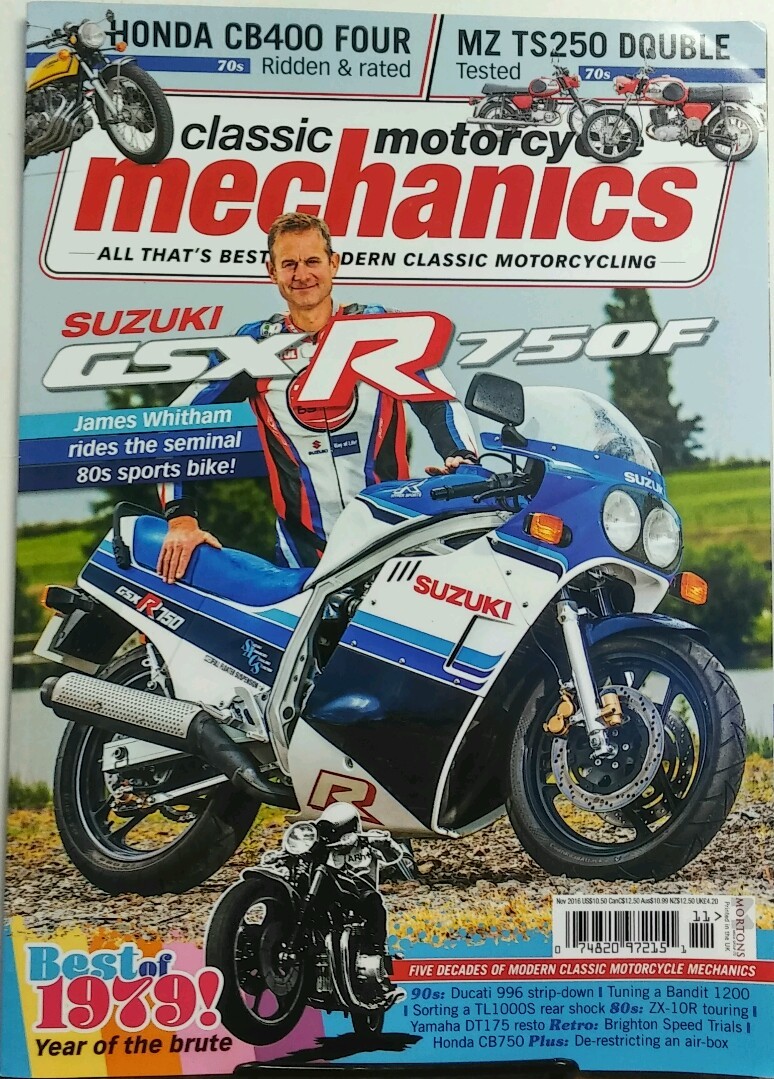Classic Motorcycle Mechanics UK Nov 2016 Suzuki James Whitman FREE