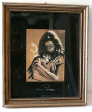 QUADRO stampa di GASTONE PEIRANO donna con bambino  cm 30x35 con cornice