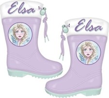 Frozen die Eiskönigin Gummistiefel Regenstiefel Schuhe lila
