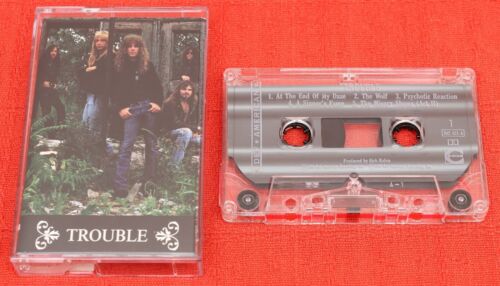 TROUBLE - UK CASSETTE TAPE - SELF TITLED - ON DEF AMERICAN FROM 1989 - Picture 1 of 4