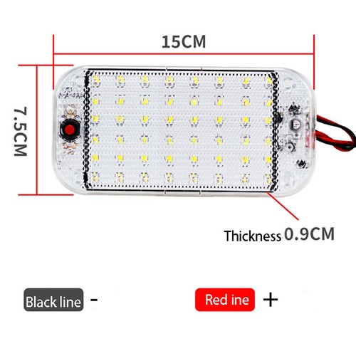 48 LED Panel Light Car Interior Reading Lamp High Brightness Cabin Ligh HO_Q - Picture 3 of 9