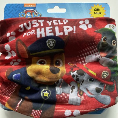 Paw Patrol Jungen Schlauchschal + Geschenk Maske - warmes Fleece - Einheitsgröße