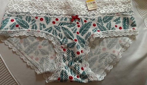 Juniors' SO® Intimates 1 Pair Lace Boy Short Panty Pine 🌲 Leaves ~ SZ Small - Picture 16 of 24