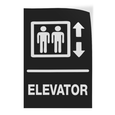 Vertical Vinyl Stickers Elevator Business Elevators Elevator Rooms Facility