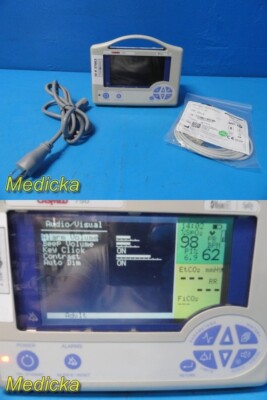 CASMED Model 750C-2MS  SpO2 /CO2 Patient Monitor W/ Masimo SpO2 Sensor ~ 37063