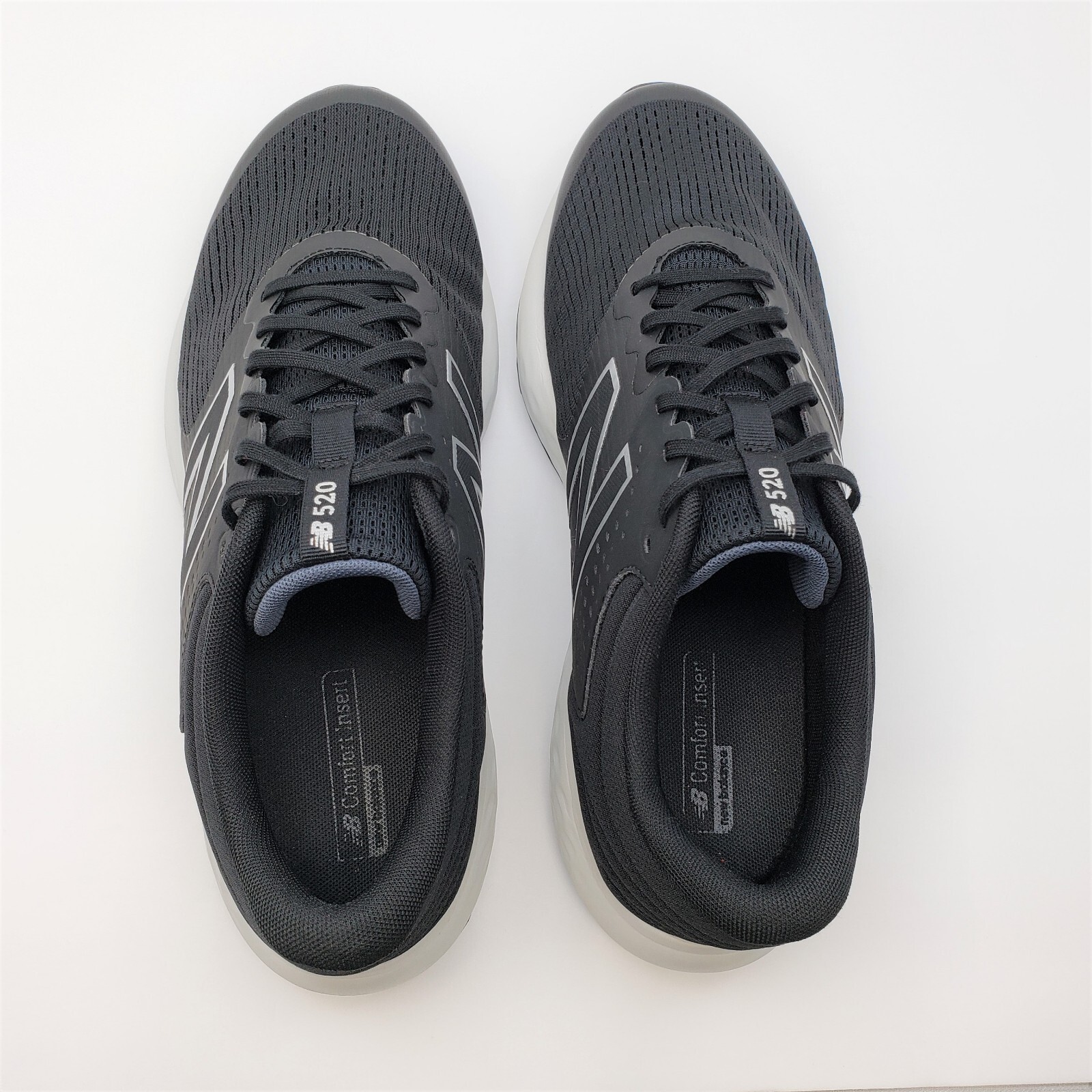 New Balance 520v7 Mens Black Running Shoes Sneakers M520LB7 Size 11 4E