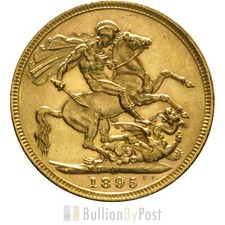 1895 Gold Sovereign - Victoria Old Head - M