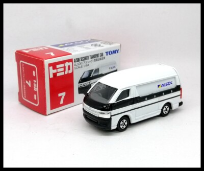 TOMICA 7 ALSOK SECURITY TRANSPORT CAR TOYOTA Hiace 1/64 TOMY