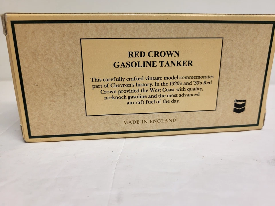 Chevron Commemorative Model Red Crown Gasoline 1934 Mac Tanker Great Condition - Image 3 of 4